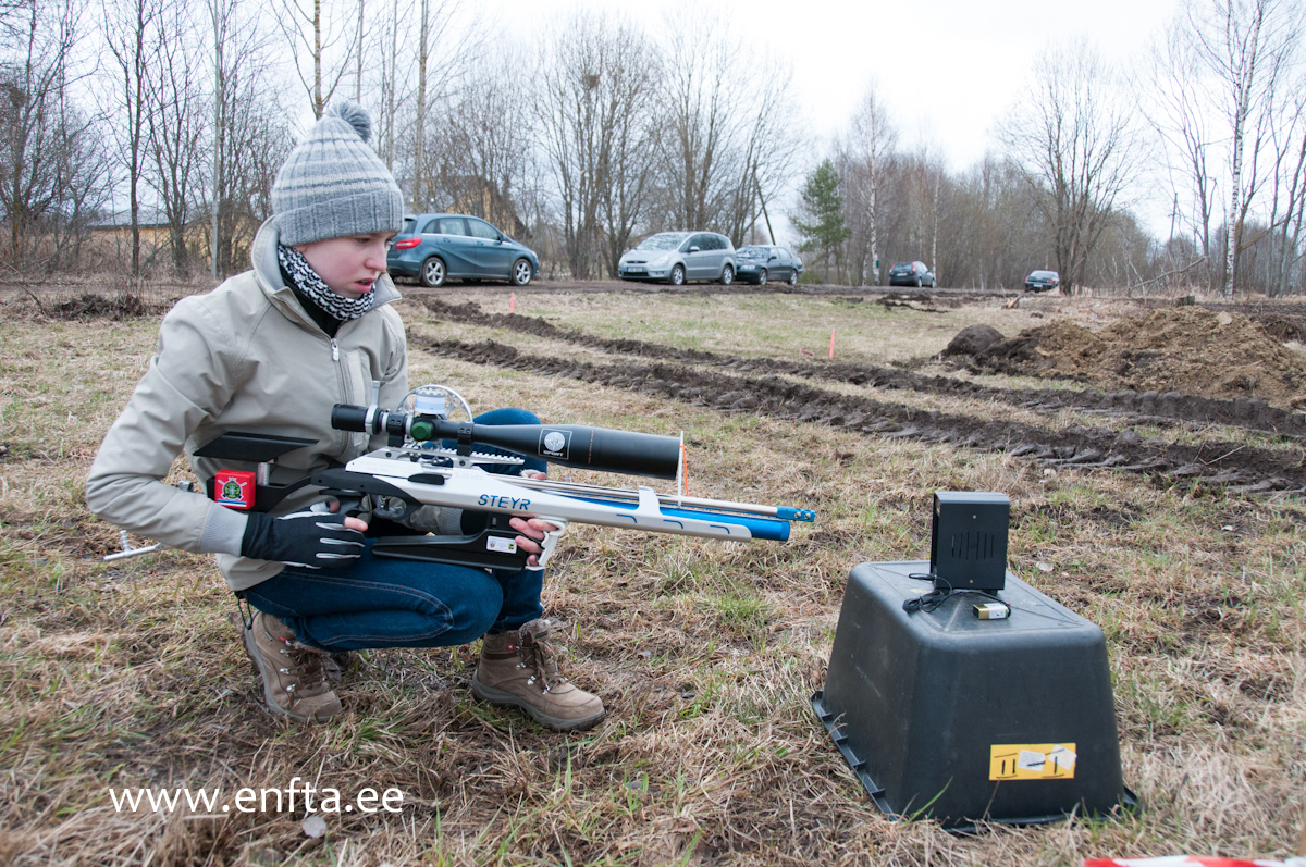 Rifle velocity measuring